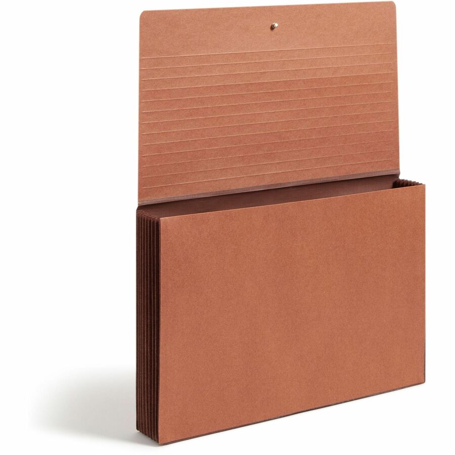 Smead Legal Recycled File Wallet - 15 3/8" x 10" - 7" Expansion - Top Tab Location - Tyvek - Redrope - Open Shelf Filing System, Reinforced Gusset, Elastic Closure, Flap Closure - 30% Recycled - 1 Each