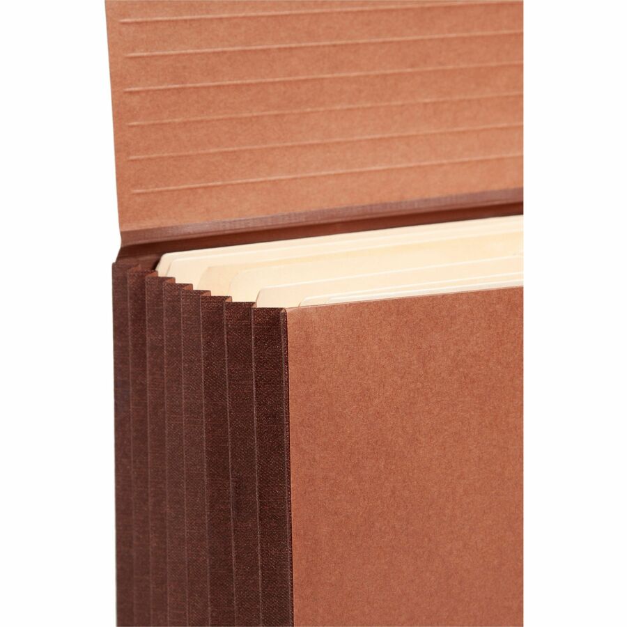 Smead Legal Recycled File Wallet - 15 3/8" x 10" - 7" Expansion - Top Tab Location - Tyvek - Redrope - Open Shelf Filing System, Reinforced Gusset, Elastic Closure, Flap Closure - 30% Recycled - 1 Each