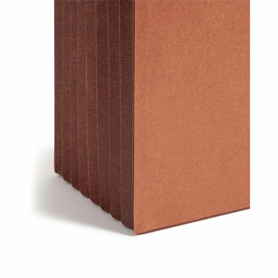 Smead Legal Recycled File Wallet - 15 3/8" x 10" - 7" Expansion - Top Tab Location - Tyvek - Redrope - Open Shelf Filing System, Reinforced Gusset, Elastic Closure, Flap Closure - 30% Recycled - 1 Each