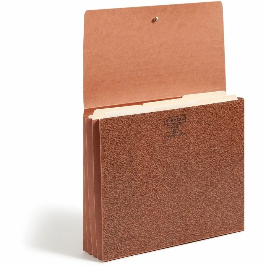 Smead Letter Recycled File Wallet - 8 1/2" x 11" - 3 1/2" Expansion - Redrope - Elastic Closure, Reinforced Gusset, Flap - 30% Recycled - 1 Each