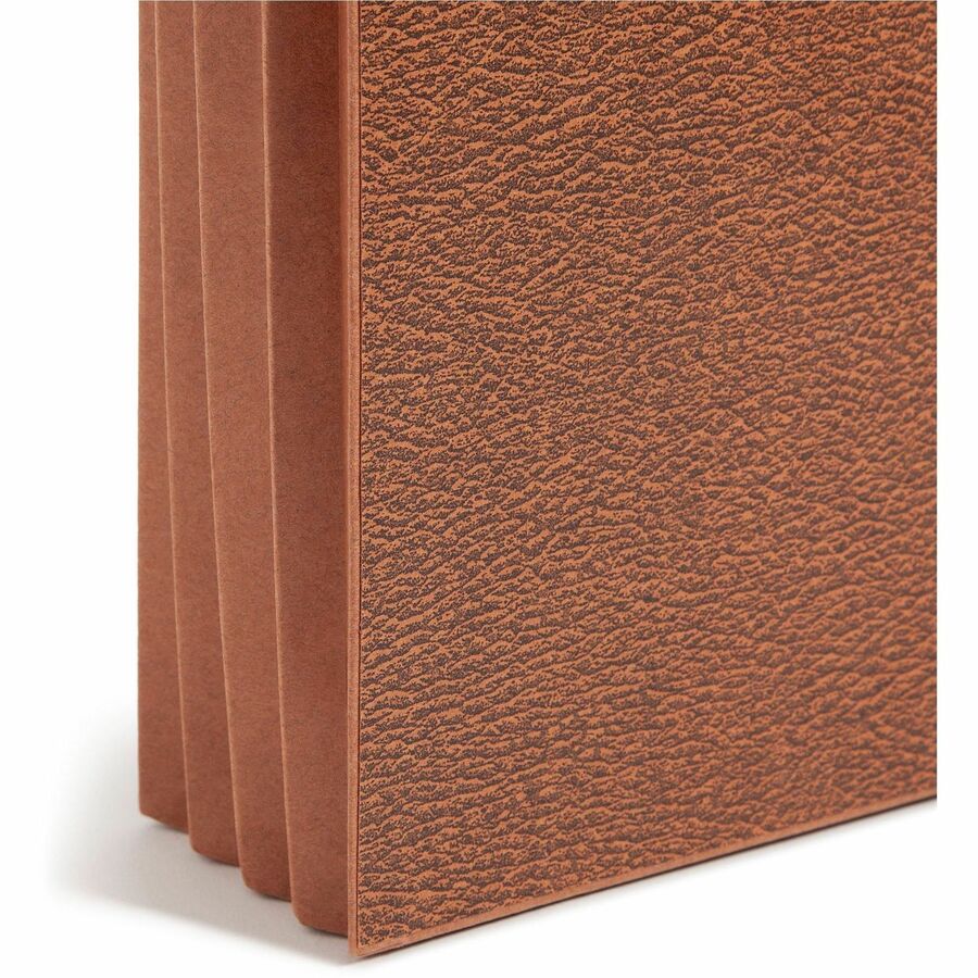 Smead Letter Recycled File Wallet - 8 1/2" x 11" - 3 1/2" Expansion - Redrope - Elastic Closure, Reinforced Gusset, Flap - 30% Recycled - 1 Each