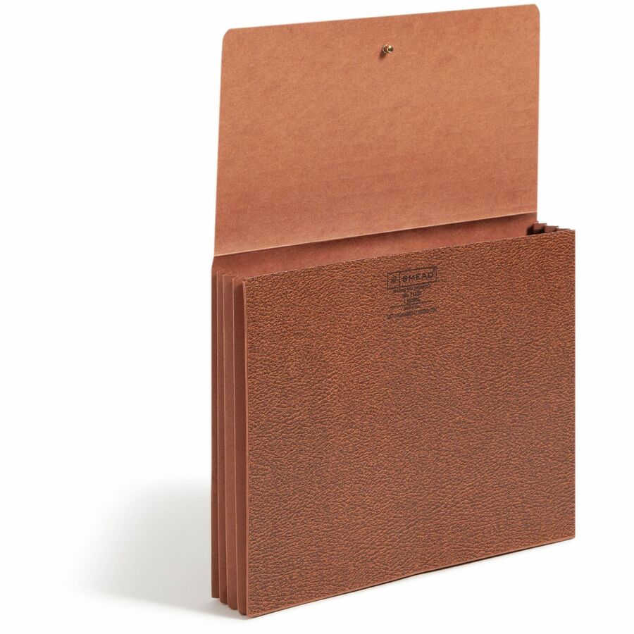 Smead Letter Recycled File Wallet - 8 1/2" x 11" - 3 1/2" Expansion - Redrope - Elastic Closure, Reinforced Gusset, Flap - 30% Recycled - 1 Each