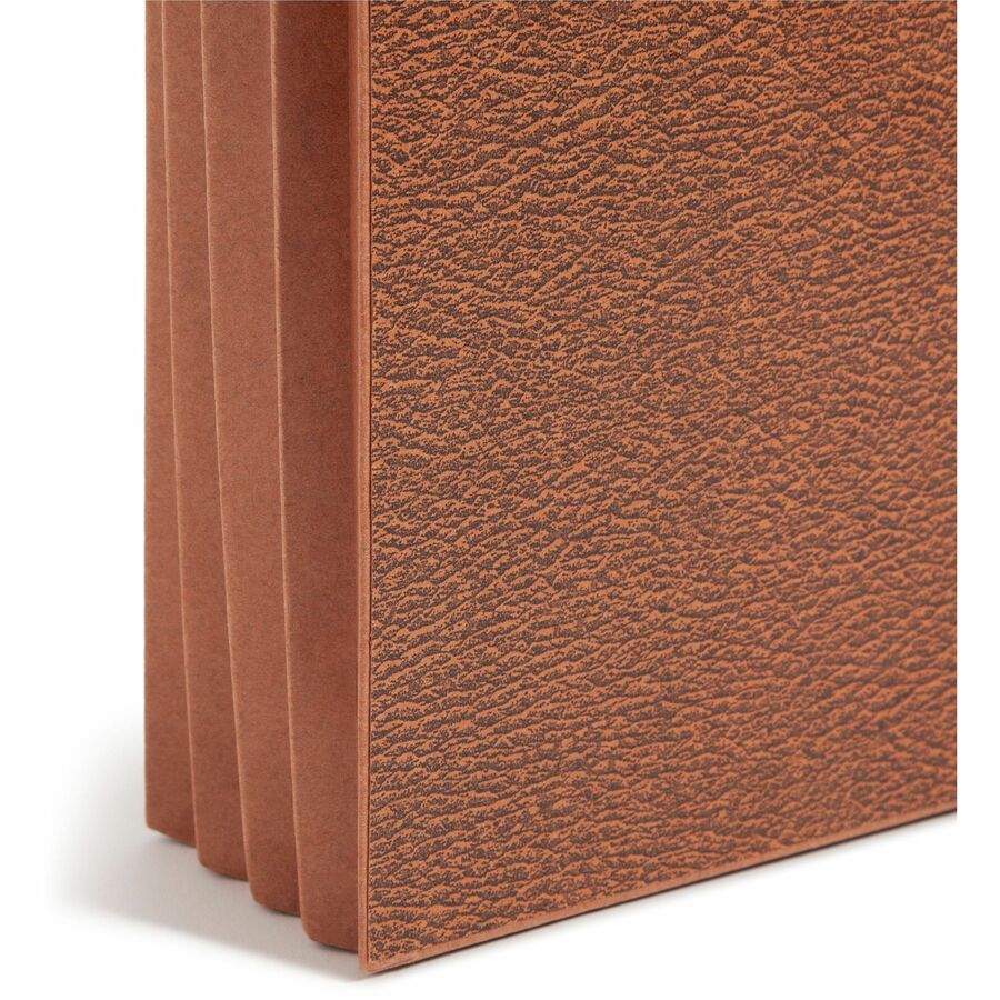 Smead Letter Recycled File Wallet - 8 1/2" x 11" - 3 1/2" Expansion - Redrope - Elastic Closure, Reinforced Gusset, Flap - 30% Recycled - 1 Each