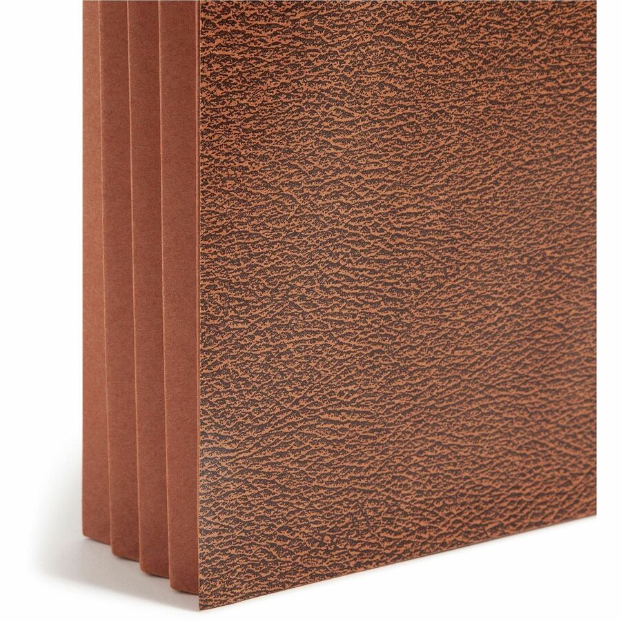 Smead Legal Recycled File Wallet - 8 1/2" x 14" - 3 1/2" Expansion - Redrope - Elastic Closure, Reinforced Gusset, Flap - 30% Recycled - 1 Each