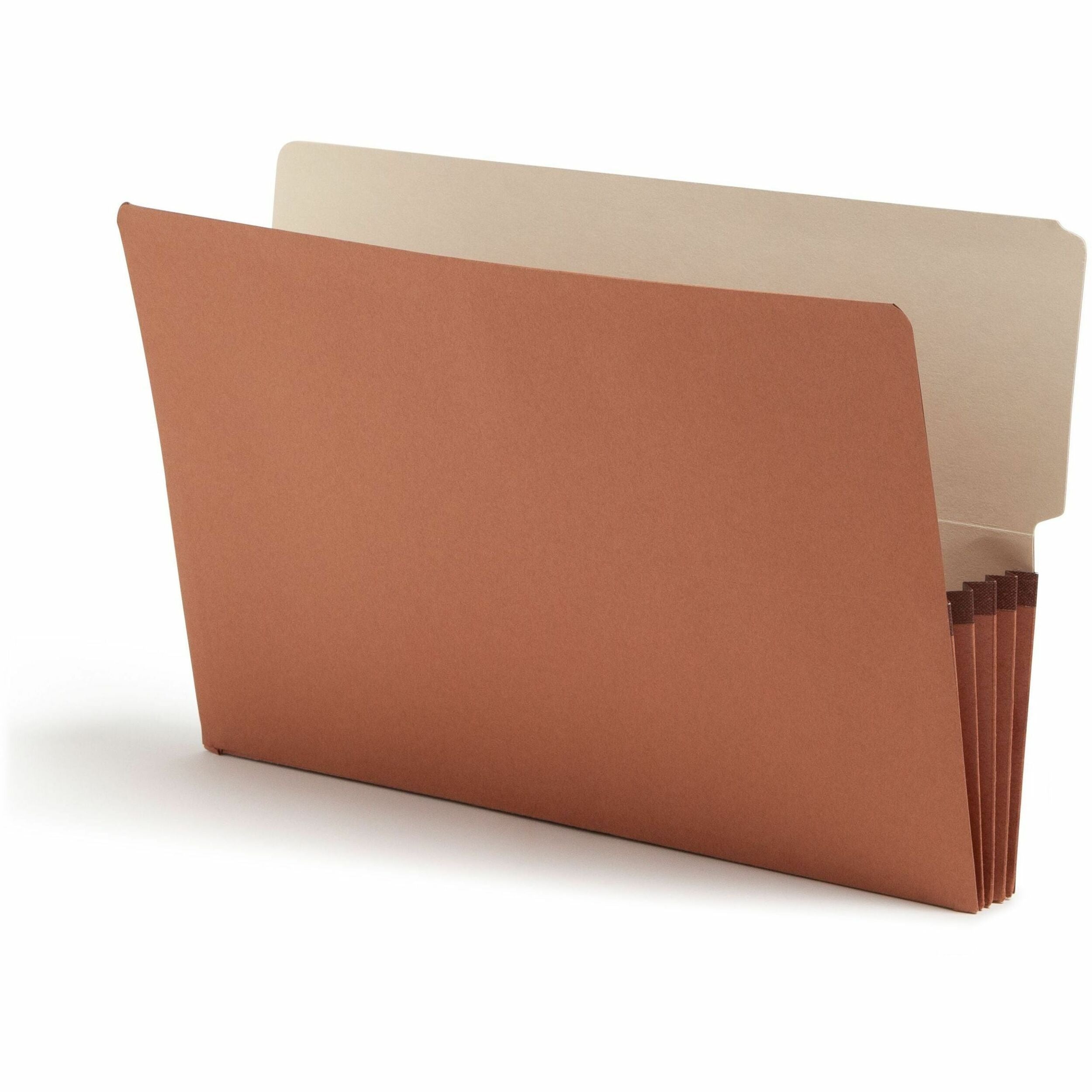 8 1/2" x 14" - 3 1/2" Expansion - End Tab Location - Redrope - Reinforced - 30% Recycled - 10 / Box