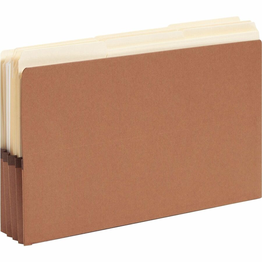 8 1/2" x 14" - 3 1/2" Expansion - End Tab Location - Redrope - Reinforced - 30% Recycled - 10 / Box