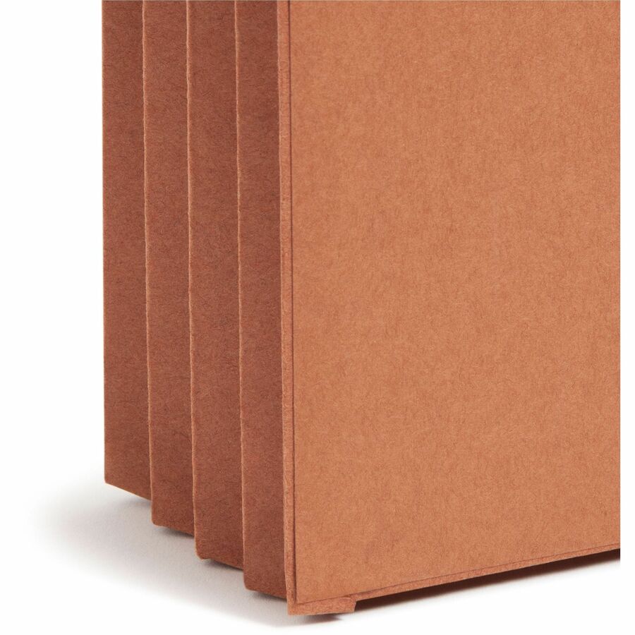 8 1/2" x 14" - 3 1/2" Expansion - End Tab Location - Redrope - Reinforced - 30% Recycled - 10 / Box