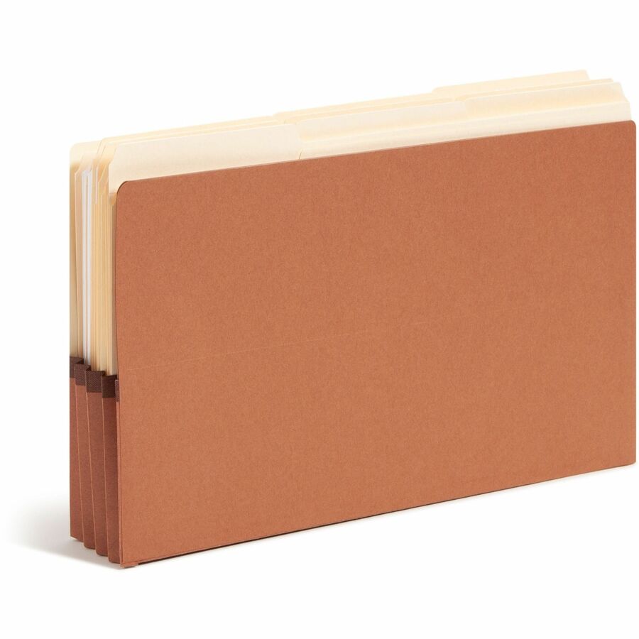 8 1/2" x 14" - 3 1/2" Expansion - End Tab Location - Redrope - Reinforced - 30% Recycled - 10 / Box