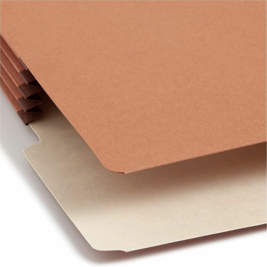 8 1/2" x 14" - 3 1/2" Expansion - End Tab Location - Redrope - Reinforced - 30% Recycled - 10 / Box