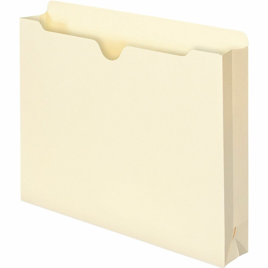 Smead Letter Recycled File Jacket - 8 1/2" x 11" - 2" Expansion - 11 pt. - 1 Plys - Manila - Slip Resistant - 10% Recycled - 50 / Box