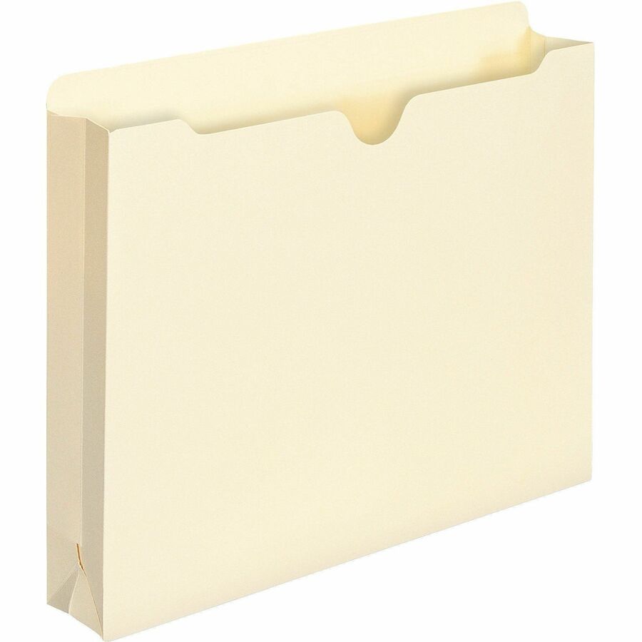 Smead Letter Recycled File Jacket - 8 1/2" x 11" - 2" Expansion - 11 pt. - 1 Plys - Manila - Slip Resistant - 10% Recycled - 50 / Box