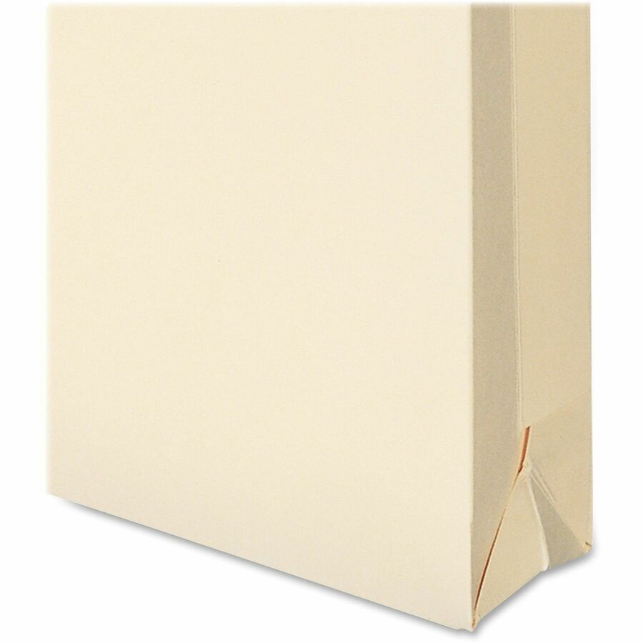 Smead Straight Tab Cut Letter Recycled File Jacket - 8 1/2" x 11" - 1 1/2" Expansion - 11 pt. - 2 Plys - Manila - Reinforced, Slip Resistant - 10% Recycled - 50 / Box