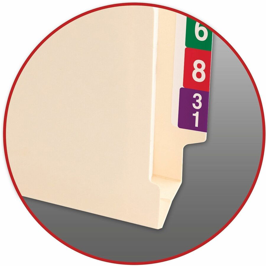 8 1/2" x 11" - 1 1/2" Expansion - 14 pt. - 2 Plys - Manila - 10% Recycled - 50 / Box
