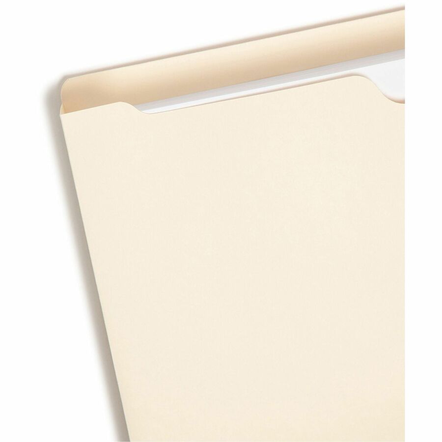 Smead Legal Recycled File Jacket - 8 1/2" x 14" - 1 1/2" Expansion - 11 pt. - 2 Plys - Manila - Reinforced, Slip Resistant - 10% Recycled - 50 / Box