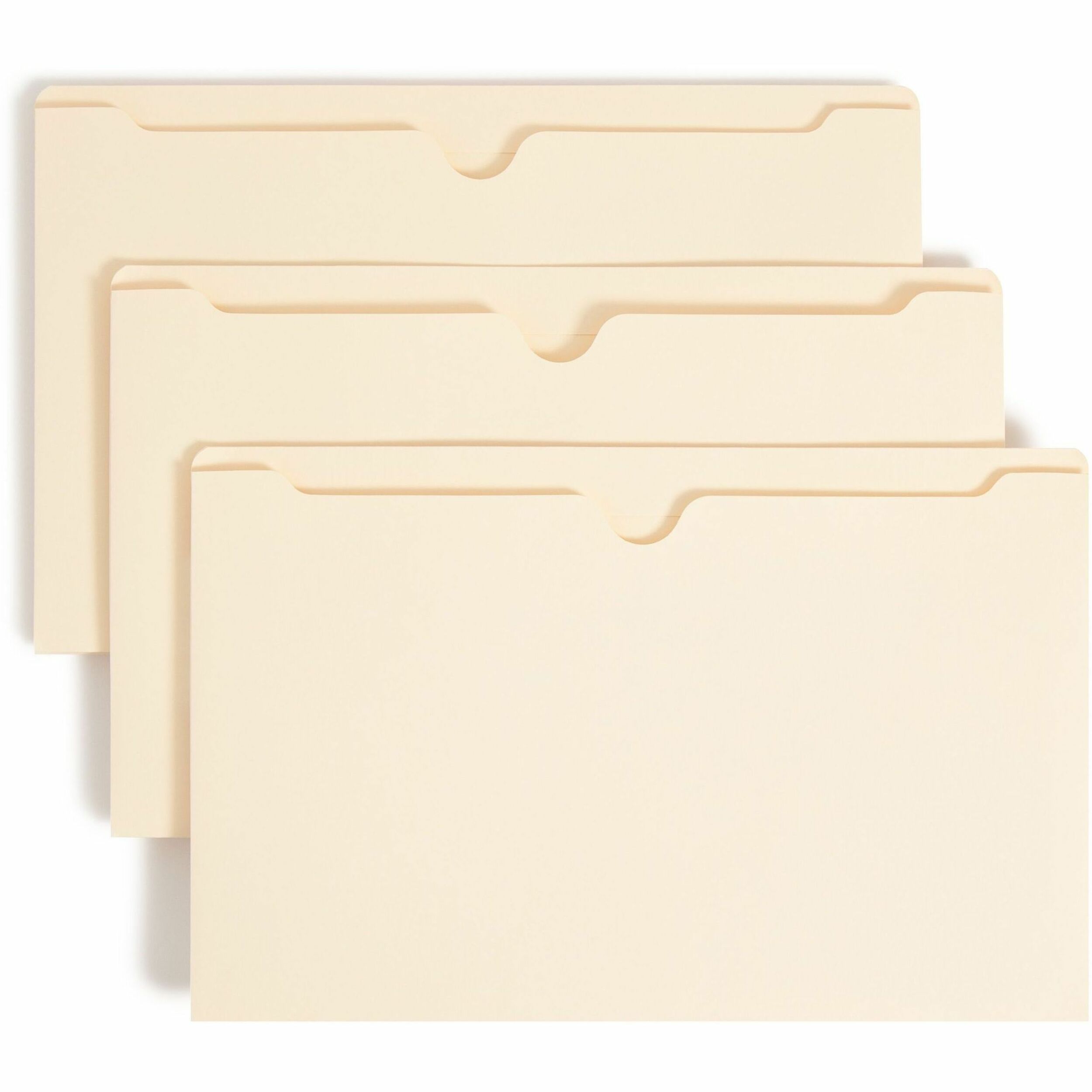 Smead Legal Recycled File Jacket - 8 1/2" x 14" - 2" Expansion - 11 pt. - 2 Plys - Manila - Reinforced, Slip Resistant - 10% Recycled - 50 / Box