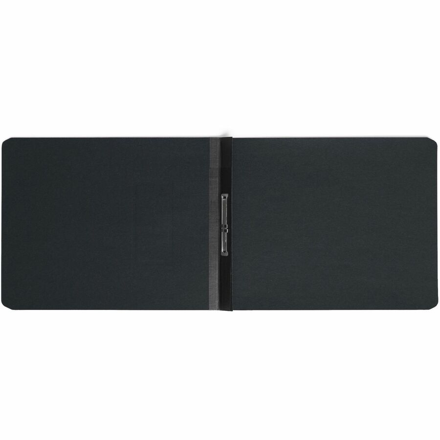 Smead Premium Pressboard Letter Fastener Folder, 8.5" x 11", 2" Expansion, 1 Fastener, 25 pt. Black Pressboard, Reinforced Hinge, Heavy Duty, Moisture & Stain Resistant, Rounded Corner, 100% Recycled, 1 Each
