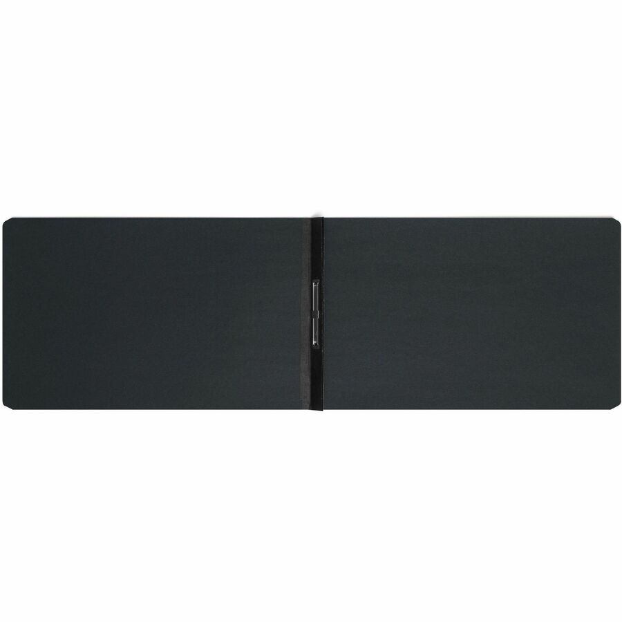 8 1/2" x 14" - 2" Expansion - 1 Fastener(s) - 2" for Folder - 25 pt. - Pressboard - Black - Reinforced Hinge, Heavy Duty, Moisture Resistant, Stain Resistant, Rounded Corner - 100% Recycled - 1 Each