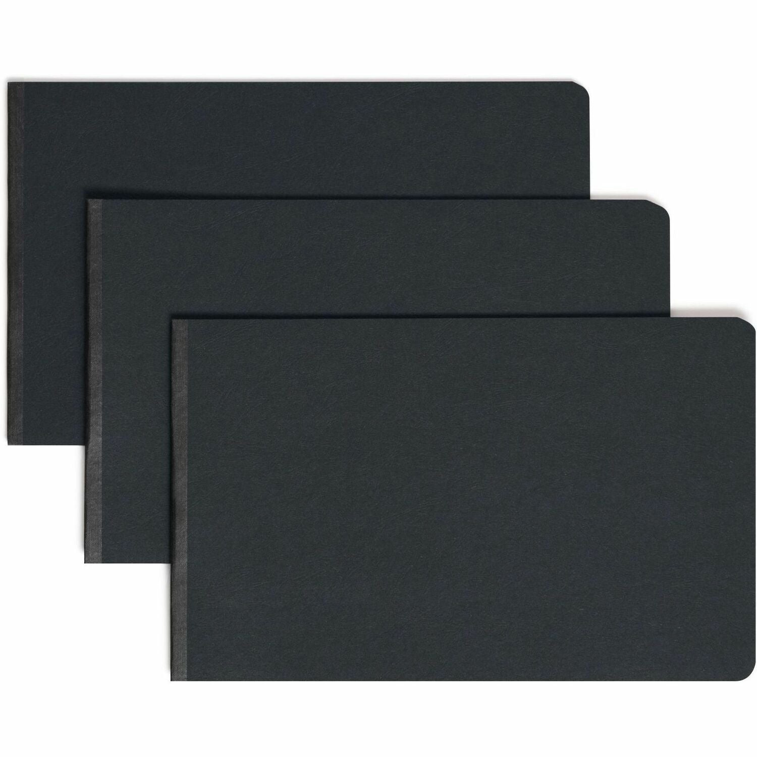 8 1/2" x 14" - 2" Expansion - 1 Fastener(s) - 2" for Folder - 25 pt. - Pressboard - Black - Reinforced Hinge, Heavy Duty, Moisture Resistant, Stain Resistant, Rounded Corner - 100% Recycled - 1 Each
