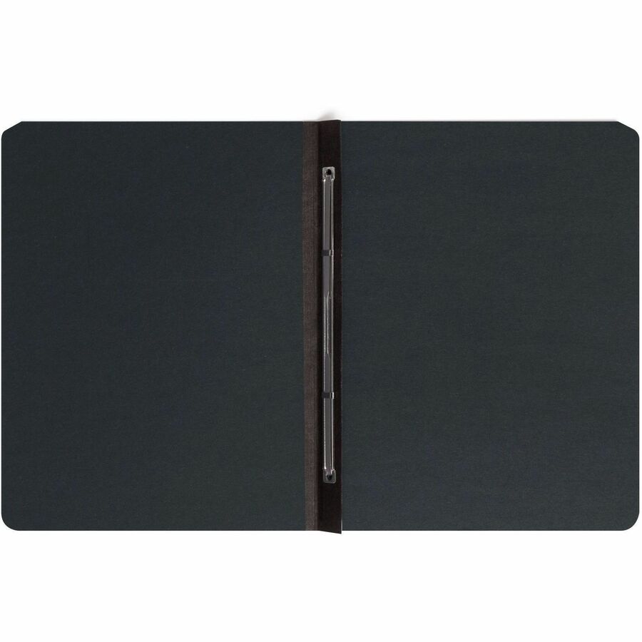 Smead Premium Pressboard Letter Fastener Folder, 8.5" x 11", 3" Expansion, 1 Fastener, 25 pt. Black, Reinforced Hinge, Heavy Duty, Moisture & Stain Resistant, Rounded Corner, 100% Recycled, 1 Each