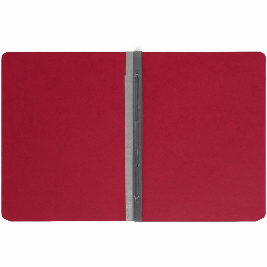Smead Premium Pressboard Letter Fastener Folder, 8.5" x 11", 3" Expansion, 1 Fastener, 25 pt., Bright Red, Reinforced Hinge, Heavy Duty, Moisture & Stain Resistant, Rounded Corner, 100% Recycled, 1 Each