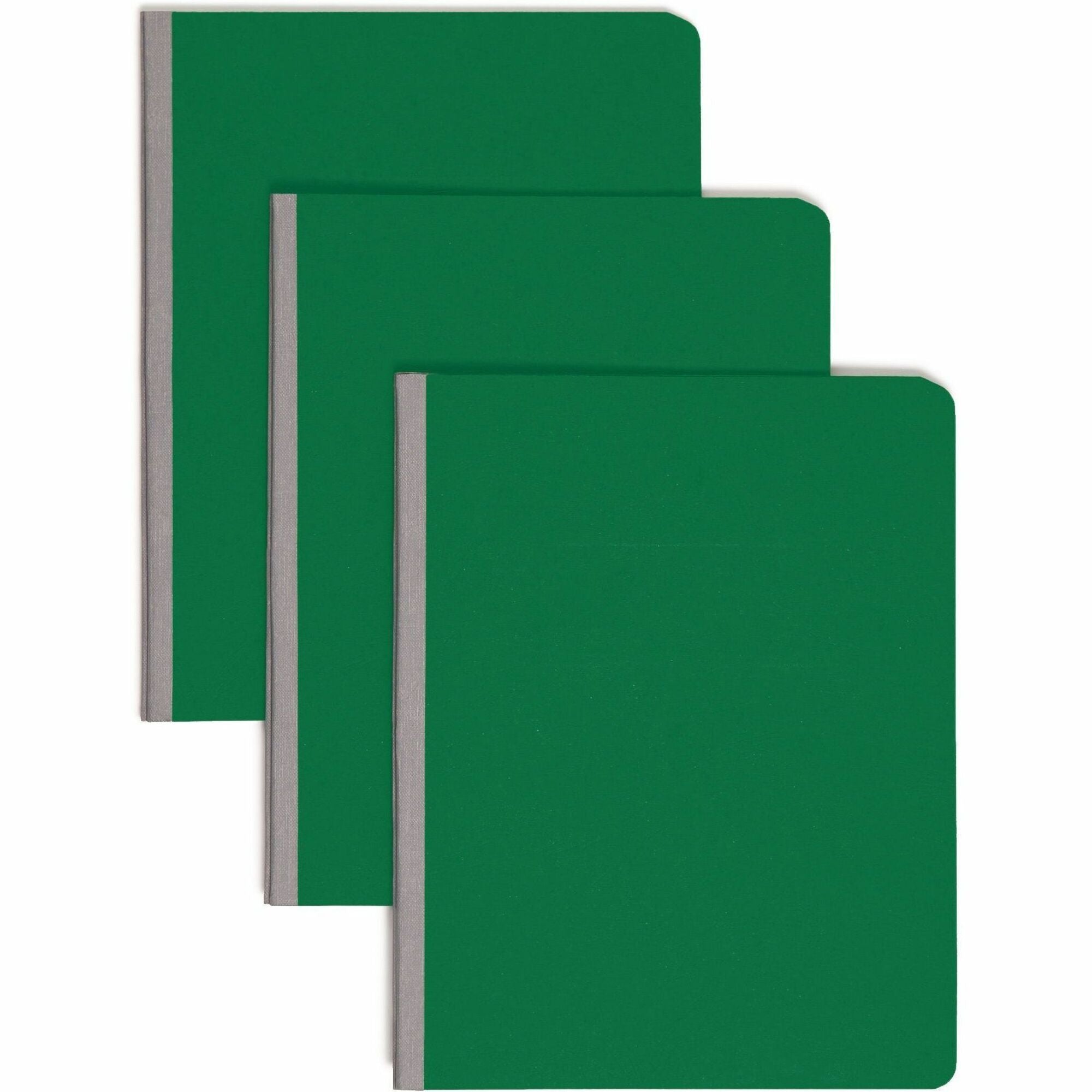 Smead Premium Pressboard Letter Fastener Folder, 8.5" x 11", 600 Sheet Capacity, 3" Expansion, 1 Fastener, 25 pt. Green Pressboard, Reinforced Hinge, Heavy Duty, Moisture & Stain Resistant, Rounded Corner, 100% Recycled, 1 Each