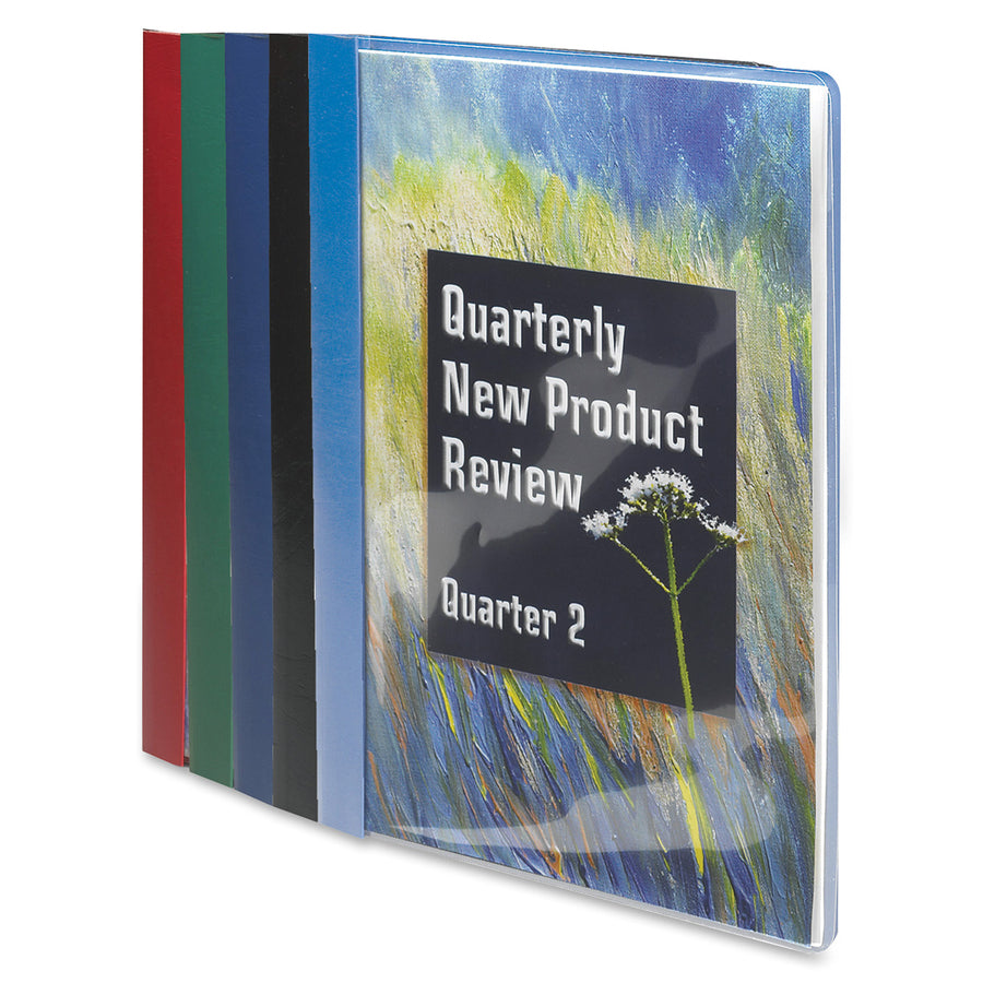 Smead Letter Recycled Report Cover - 8 1/2" x 11" - 3 Fastener(s) - 1/2" for Folder - 12 pt. - Vinyl, Metal - Red - 50% Recycled - 25 / Box