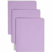 Smead Letter Recycled Pocket Folder - 1/2" Folder Capacity - 8 1/2" x 11" - 2 Pocket(s) - 11 pt. - Leatherette - Lavender - 10% Recycled - 25 / Box