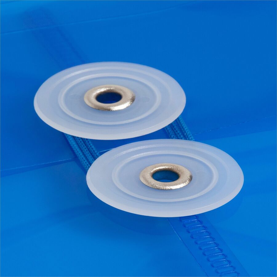 8 1/2" x 11" - 200 Sheets Capacity - 1 1/4" Expansion - Polypropylene - Blue - 5 / Pack