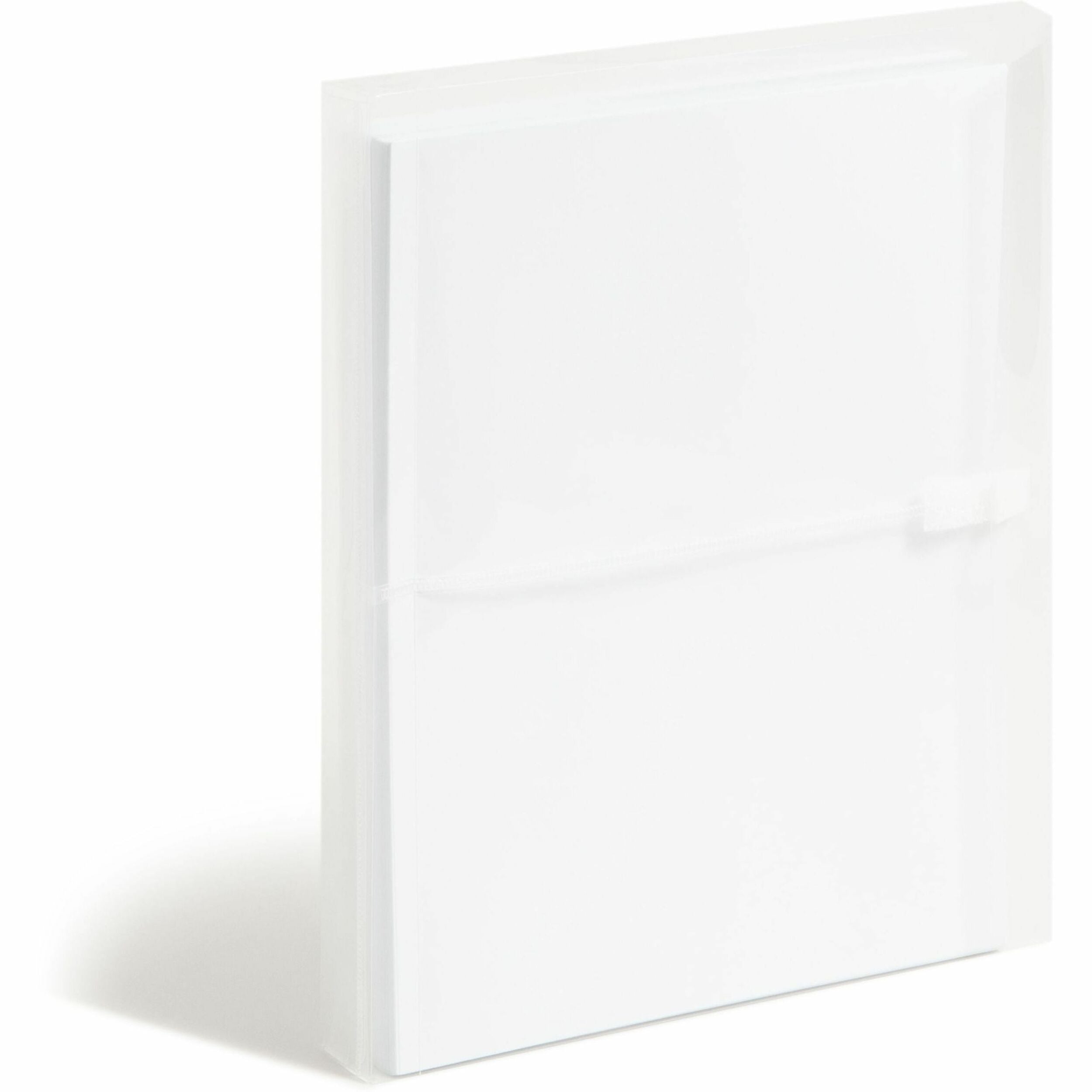Smead Side-Load Poly Envelope, Letter Size, 8.5" x 11", 1.25" Expansion, Clear Polypropylene, 5 Pack