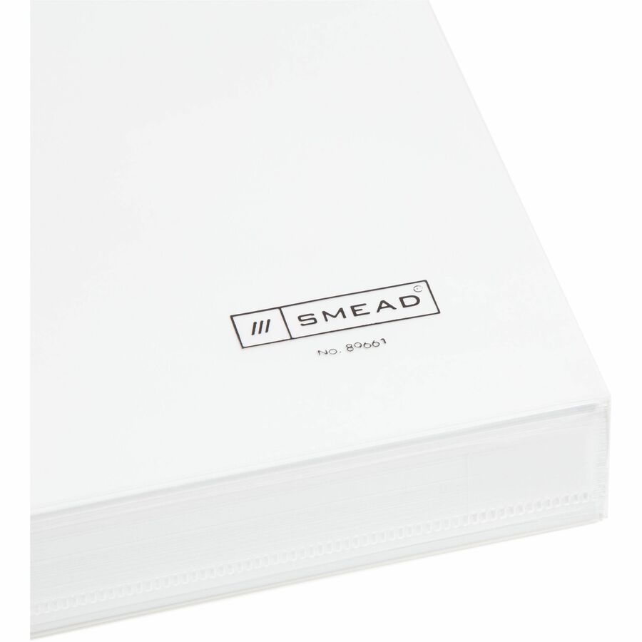 Smead Side-Load Poly Envelope, Letter Size, 8.5" x 11", 1.25" Expansion, Clear Polypropylene, 5 Pack