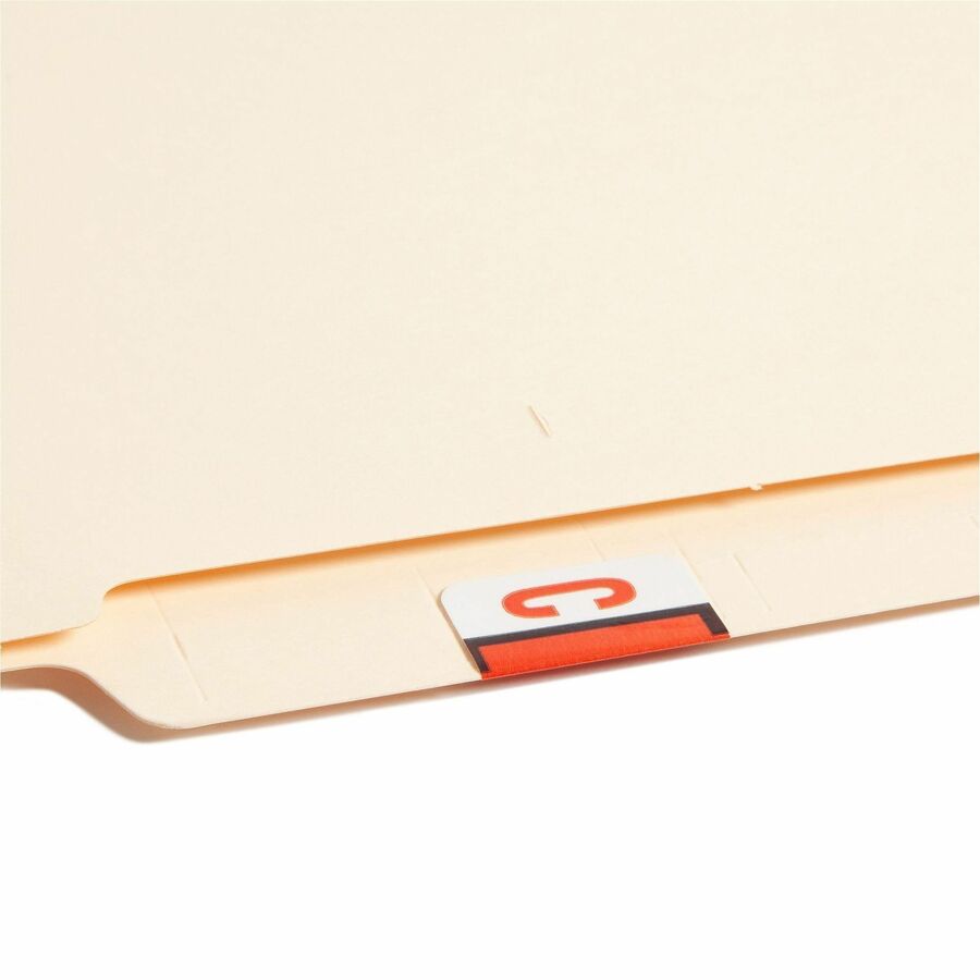 Smead BCCR Bar-Style Color-Coded Labels - C - x 1 1/4" Width x 1" Length - Dark Orange - Laminated - 1 Roll