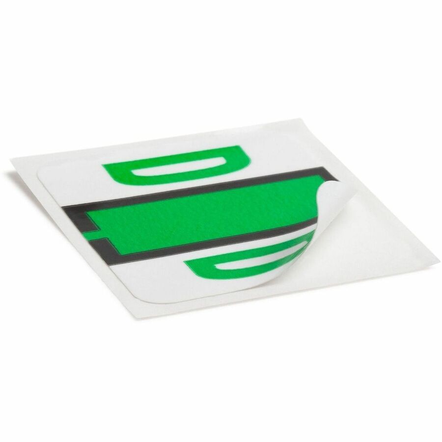 Smead BCCR Bar-Style Color-Coded Labels - D - x 1 1/4" Width x 1" Length - Light Green - Laminated - 1 Roll