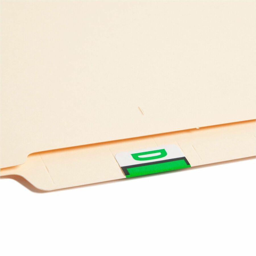 Smead BCCR Bar-Style Color-Coded Labels - D - x 1 1/4" Width x 1" Length - Light Green - Laminated - 1 Roll