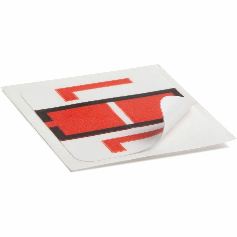 Smead BCCR Bar-Style Color-Coded Labels - L - x 1 1/4" Width x 1" Length - Dark Orange - Laminated - 1 Roll