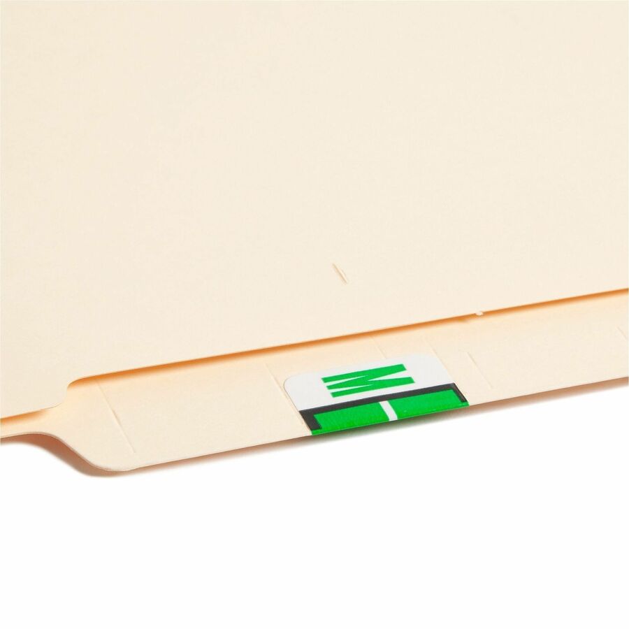 Smead BCCR Bar-Style Color-Coded Labels - M - x 1 1/4" Width x 1" Length - Light Green - Laminated - 1 Roll