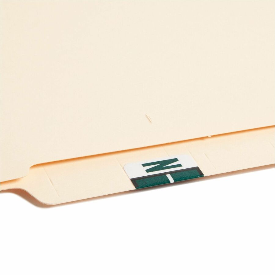 Smead BCCR Bar-Style Color-Coded Labels - N - x 1 1/4" Width x 1" Length - Dark Green - Laminated - 1 Roll