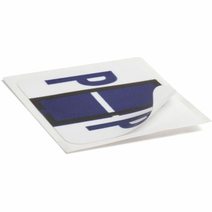 Smead BCCR Bar-Style Color-Coded Labels - P - x 1 1/4" Width x 1" Length - Violet - Laminated - 1 Roll