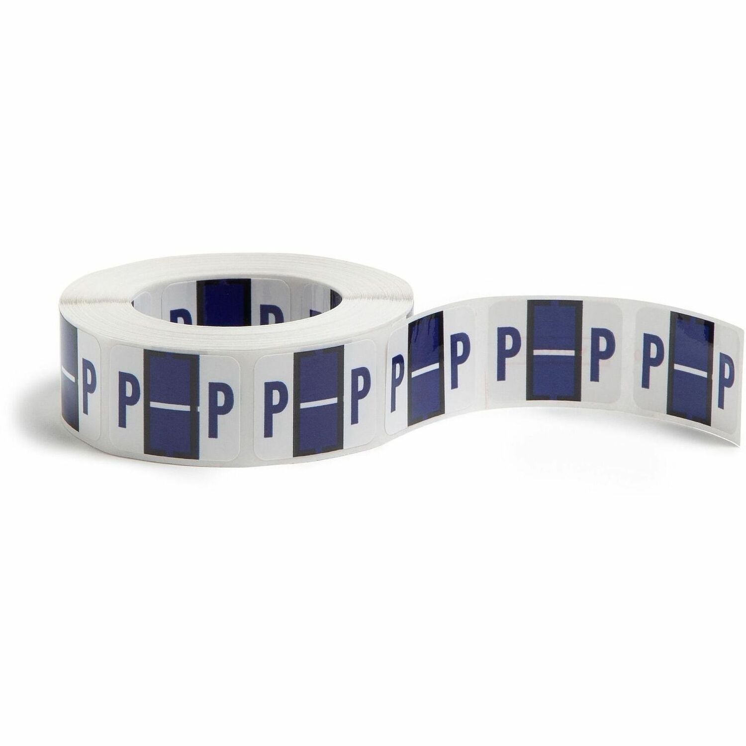 Smead BCCR Bar-Style Color-Coded Labels - P - x 1 1/4" Width x 1" Length - Violet - Laminated - 1 Roll