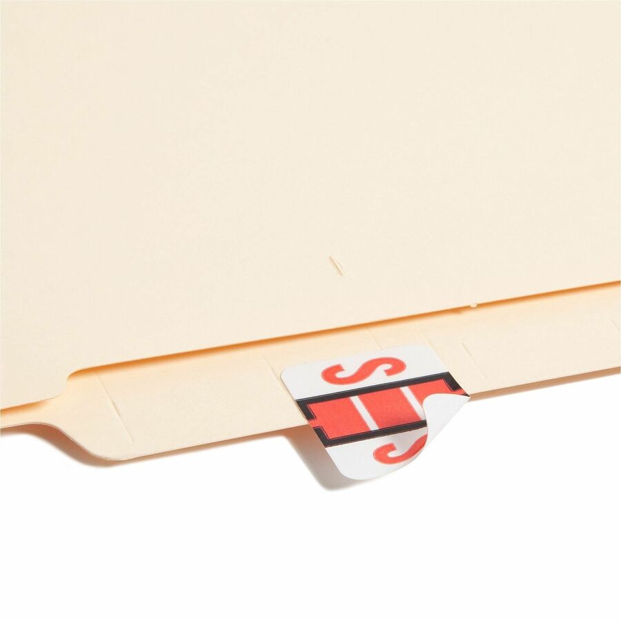 Smead BCCR Bar-Style Color-Coded Labels - S - x 1 1/4" Width x 1" Length - Pink - Laminated - 1 Roll