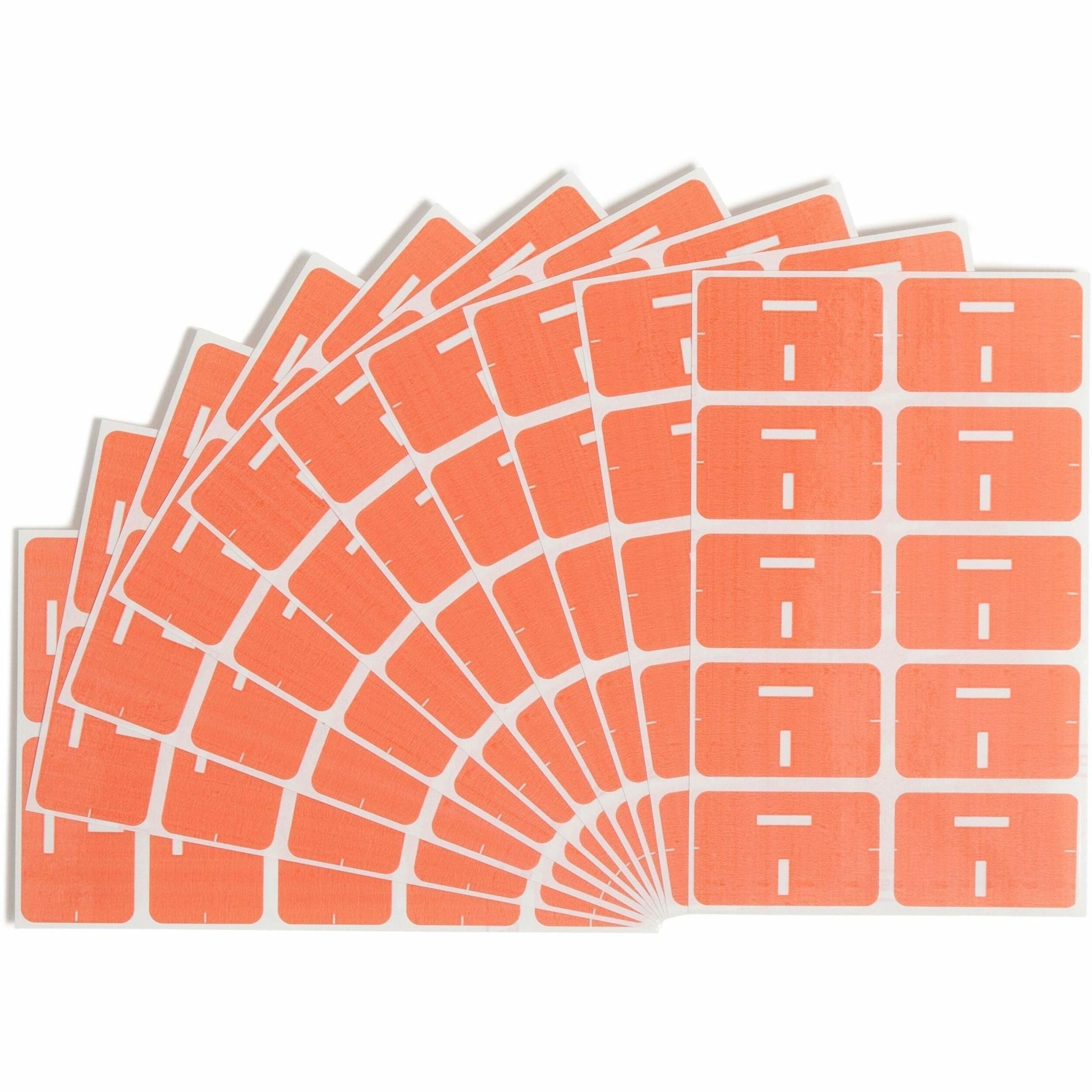 Smead AlphaZ ACCS Color-Coded Labels - I - x 1" Width x 1 5/8" Length - Pink - Laminated - 10 / Sheet - 1 Pack