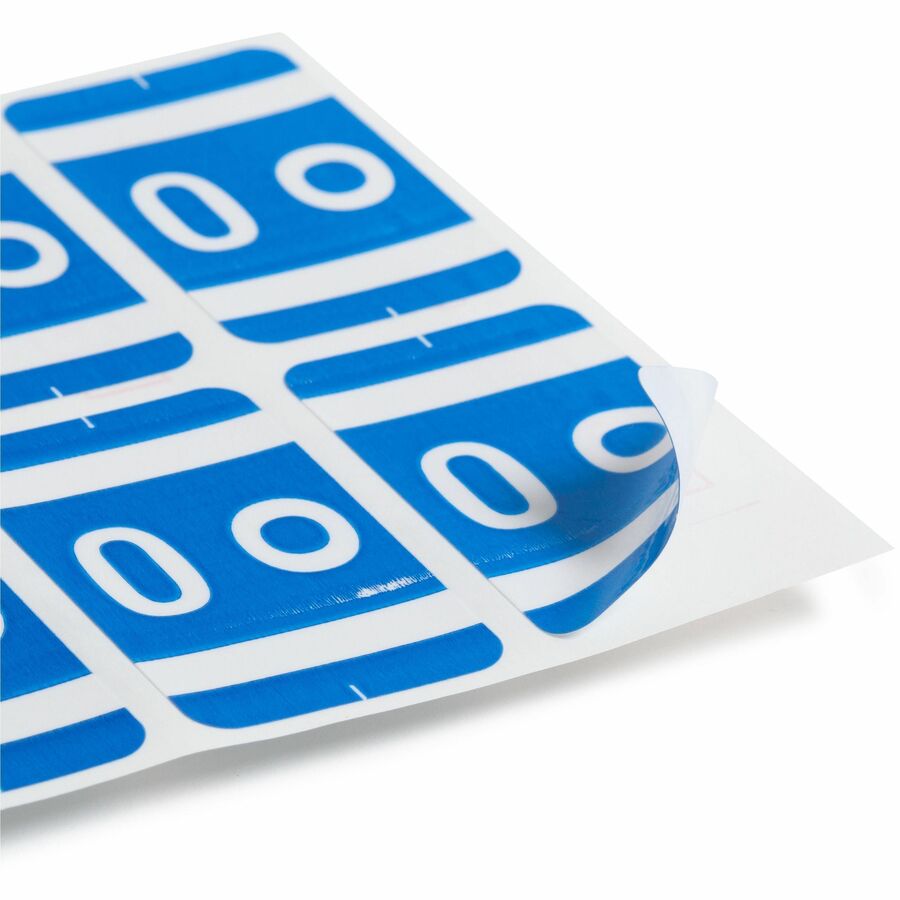 Smead AlphaZ ACCS Color-Coded Labels - O - x 1" Width x 1 5/8" Length - Dark Blue - Laminated - 10 / Sheet - 1 Pack