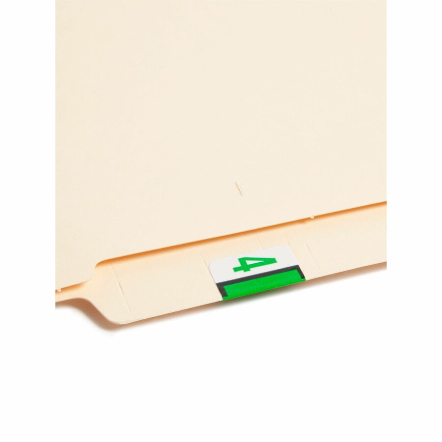 Smead BCCRN Bar-Style Color-Coded Labels - 4 - x 1 1/4" Width x 1" Length - Light Green - Laminated - 500 / Roll