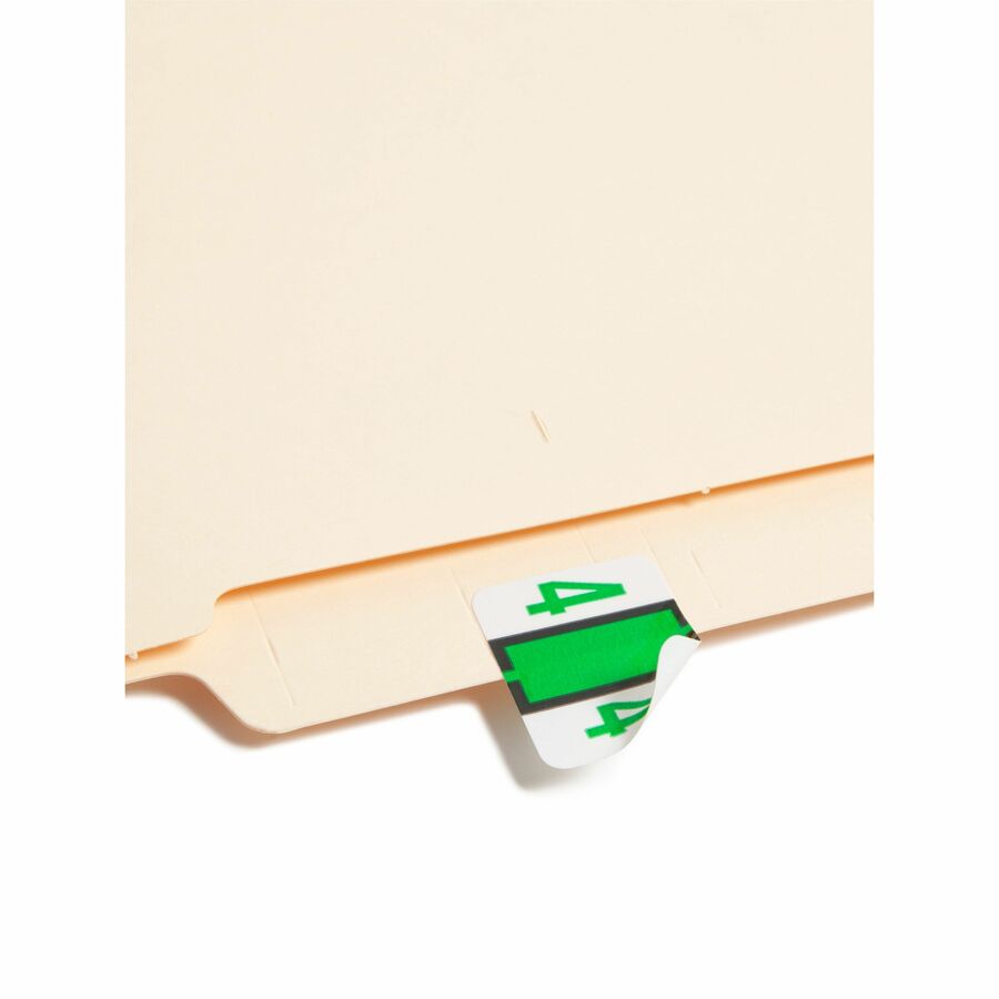 Smead BCCRN Bar-Style Color-Coded Labels - 4 - x 1 1/4" Width x 1" Length - Light Green - Laminated - 500 / Roll