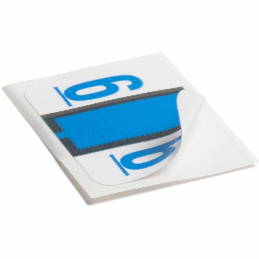 Smead BCCRN Bar-Style Color-Coded Labels - 6 - x 1 1/4" Width x 1" Length - Blue - Laminated - 500 / Roll