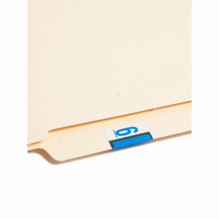 Smead BCCRN Bar-Style Color-Coded Labels - 6 - x 1 1/4" Width x 1" Length - Blue - Laminated - 500 / Roll