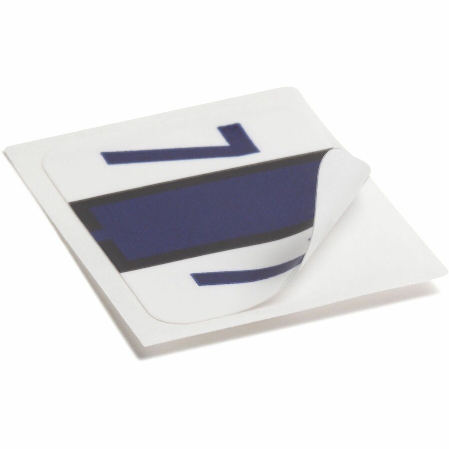 Smead BCCRN Bar-Style Color-Coded Labels - 7 - x 1 1/4" Width x 1" Length - Purple - Laminated - 500 / Roll