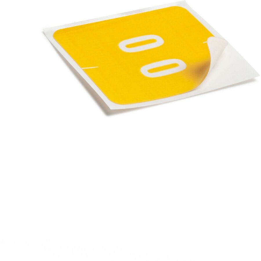 Smead DCC Color-Coded Numeric Labels - 0-9 - x 1 1/2" Width x 1 1/2" Length - Assorted - Laminated - 250 / Roll - 1 Box