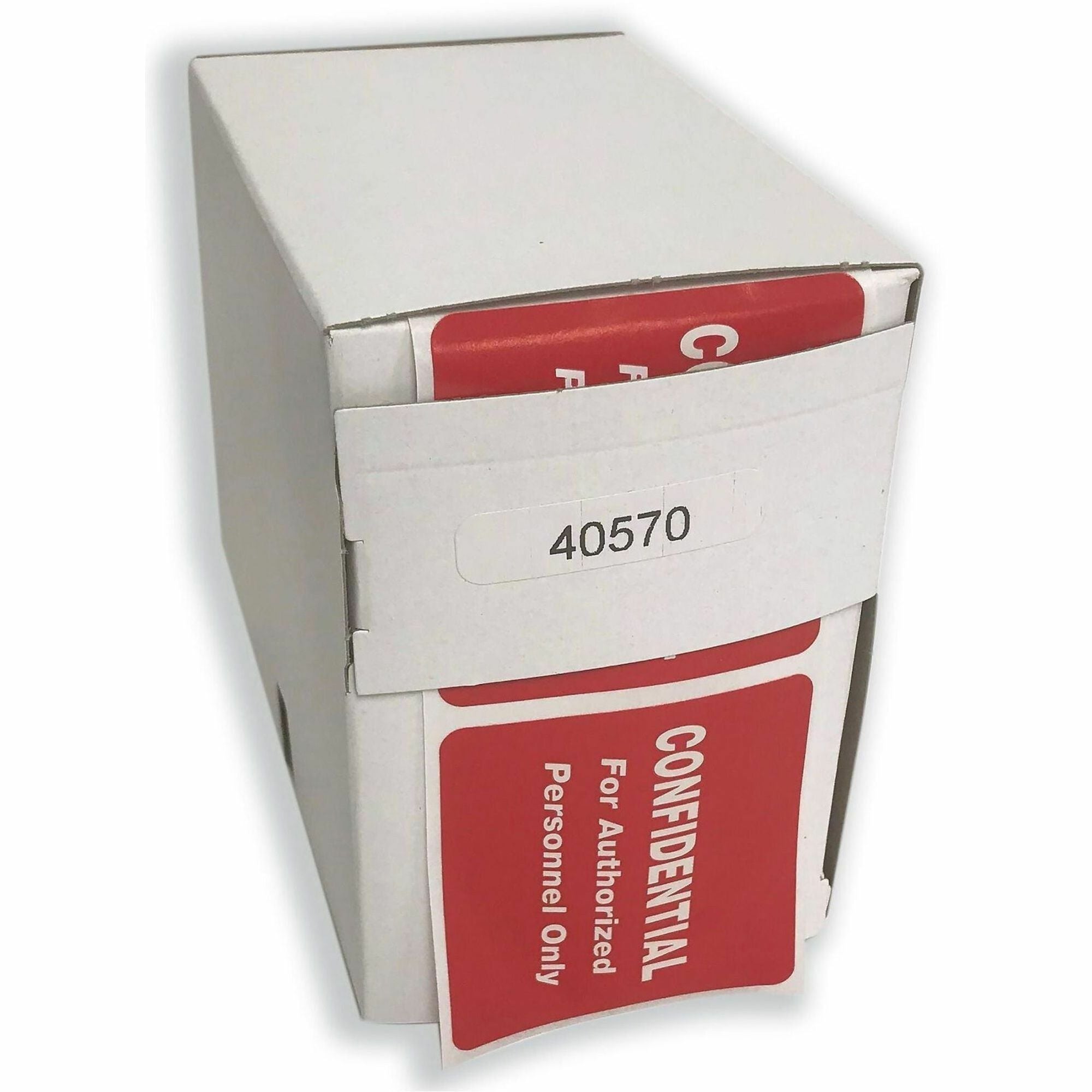 2" Width x 2" Length - Rectangle - Red - 500 / Roll - 500 / Roll