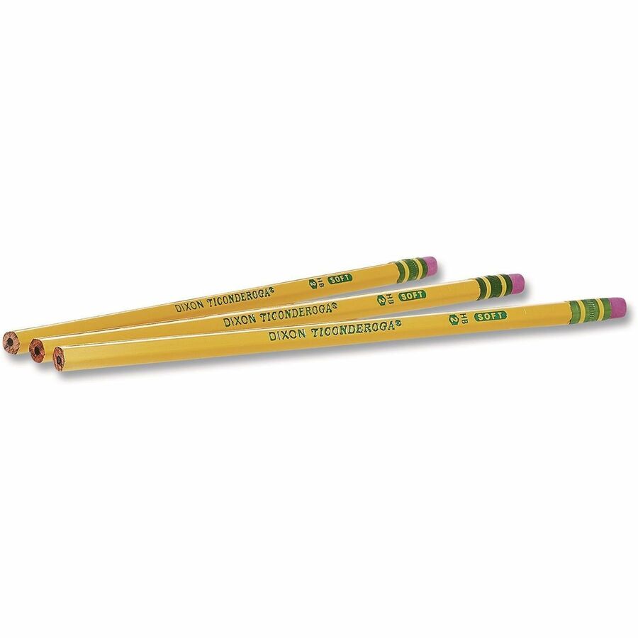 Ticonderoga Wood-Cased Pencils - Black Lead - #3 - Yellow Barrel - 1 Dozen