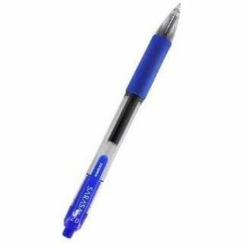 Zebra SARASA dry X20 Retractable Gel Pen - 1 mm Bold Pen Point - Refillable - Retractable - Blue Ink - Transparent Barrel - 1 Dozen